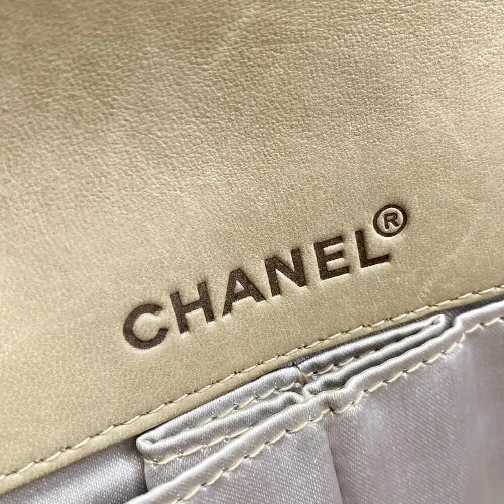 Chanel New Travel Line / Chocolate Bar Stitch Shoulder Bag Nylon Jacquard